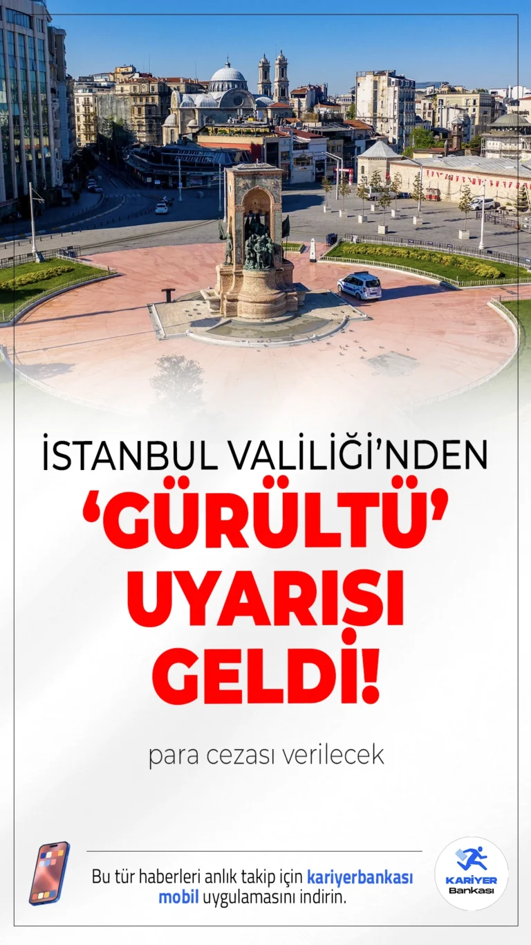 İstanbul Valiliği'nden Gürültü Uyarısı: Kişisel Müzik Yayınlarına Ceza Geliyor.İstanbul’da toplu alanlarda kişisel müzik cihazlarıyla yüksek sesle müzik yapanlara Kabahatler Kanunu kapsamında para cezası kesilecek.