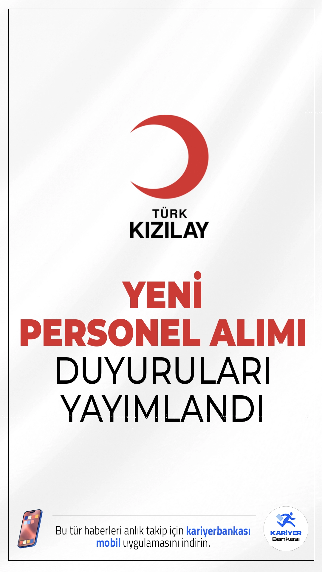 Kızılay Yeni Personel Alımı Duyuruları Yayımlandı.Türk Kızılayı sayfasından yayımlanan duyurulara göre Kızılay'a farklı şehirlerde çeşitli pozisyonlar için personel alımı yapılacak. Başvuru yapacak adayların belirtilen şartları dikkatle incelemesi gerekmektedir.