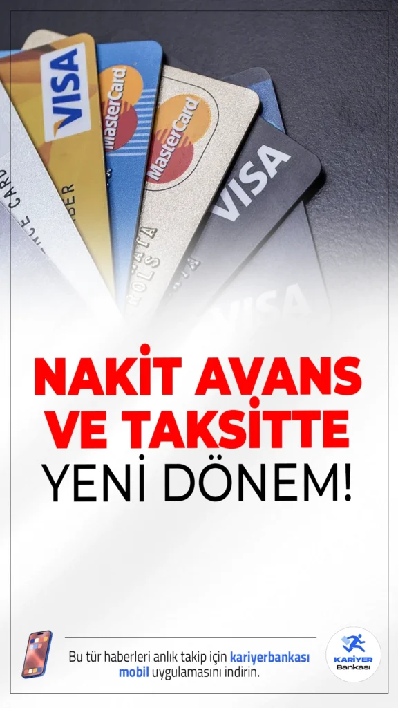 Kredi Kartı Limitlerine Esneklik Geliyor: Nakit Avans ve Taksitte Yeni Dönem.Kredi kartı kullanıcılarını yakından ilgilendiren yeni bir düzenleme gündemde. BDDK’nın çalıştığı planla, nakit avans limiti artırılacak, taksit süresi ise genişletilecek.