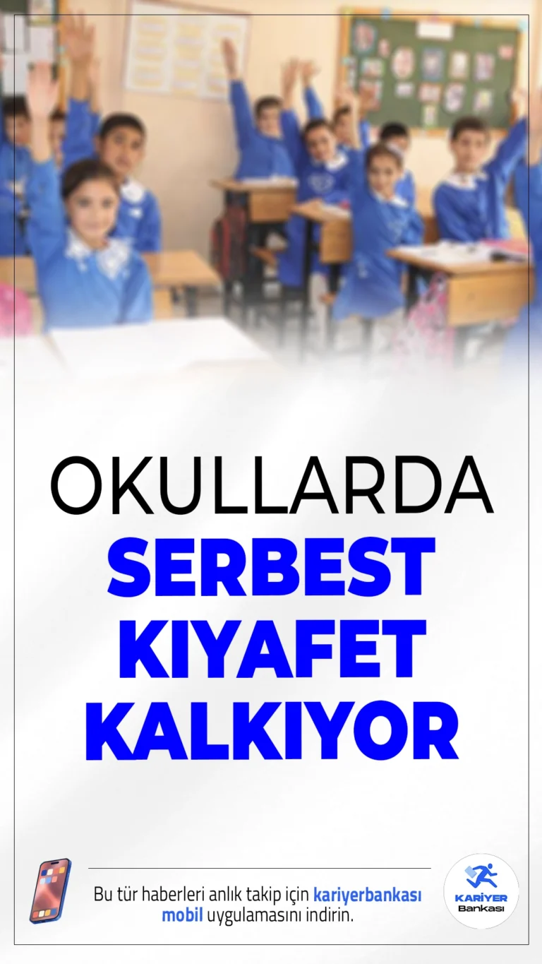 Okullarda Serbest Kıyafet Dönemi Sona Eriyor.Gelecek eğitim öğretim yılından itibaren öğrenciler tekrar forma giyecek; serbest kıyafet uygulamasına son veriliyor.