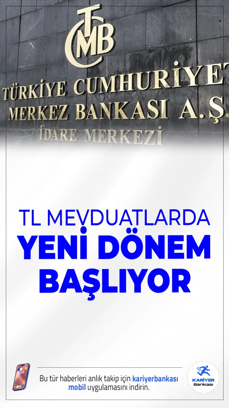 Merkez Bankası'ndan TL'yi Güçlendirecek Yeni Adımlar.Merkez Bankası, TL'yi cazip hale getirmek için vadeli mevduatlarda esneklik ve yeni zorunlu karşılık oranlarıyla dikkat çeken adımlar attı.
