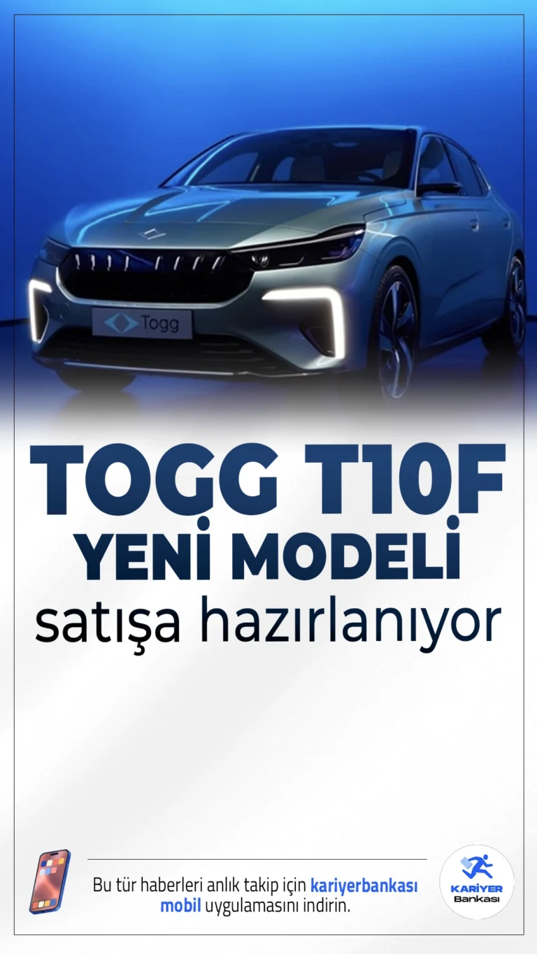 Togg'dan Yeni Hamle: T10F Modeli Yaz Aylarında Yollarda Olacak.Yerli otomobil markası Togg, T10X’in ardından 600 km menzile sahip ikinci modeli T10F’i yaz aylarında satışa sunmaya hazırlanıyor.