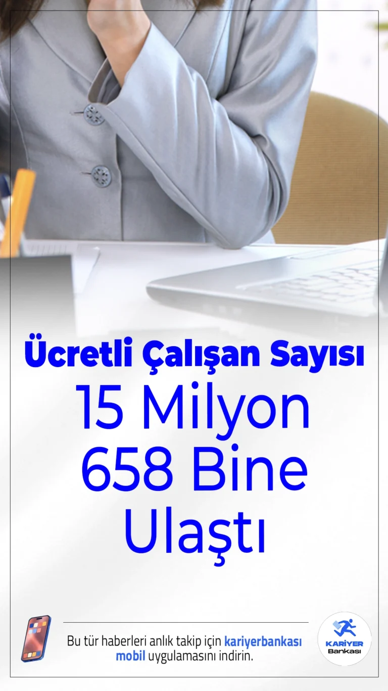 Ücretli Çalışan Sayısı 15 Milyon 658 Bine Ulaştı: Sektörel Artış Dikkat Çekti.Sanayi, inşaat ve ticaret-hizmet sektörlerinde ücretli çalışan sayısı Nisan 2024'te geçen yıla göre yüzde 2,4 arttı ve 15 milyon 658 bin kişiye ulaştı.