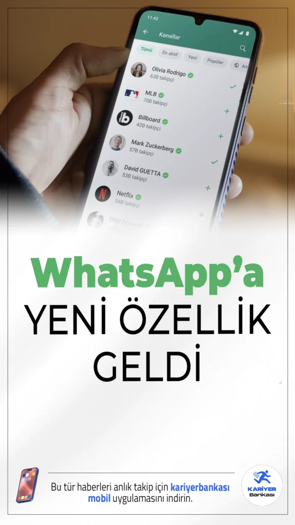 WhatsApp Kanallar İçin Keşif Araçları ve Ücretli Tanıtımlar Kullanıma Sunuldu.Haziran 2025 güncellemesiyle WhatsApp, Kanallar özelliğini daha görünür ve kazançlı hale getirecek yenilikler sundu.