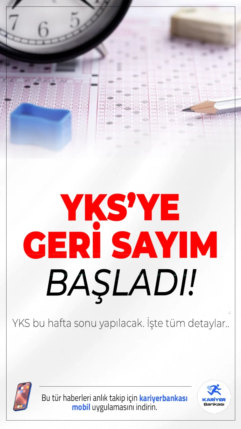 2025 YKS Bu Hafta Sonu Yapılacak: İşte Tüm Detaylar..21-22 Haziran'da gerçekleştirilecek 2025 YKS'ye 2,5 milyondan fazla aday katılacak. TYT, AYT ve YDT oturumlarının tarihleri ve içerikleri belli oldu.