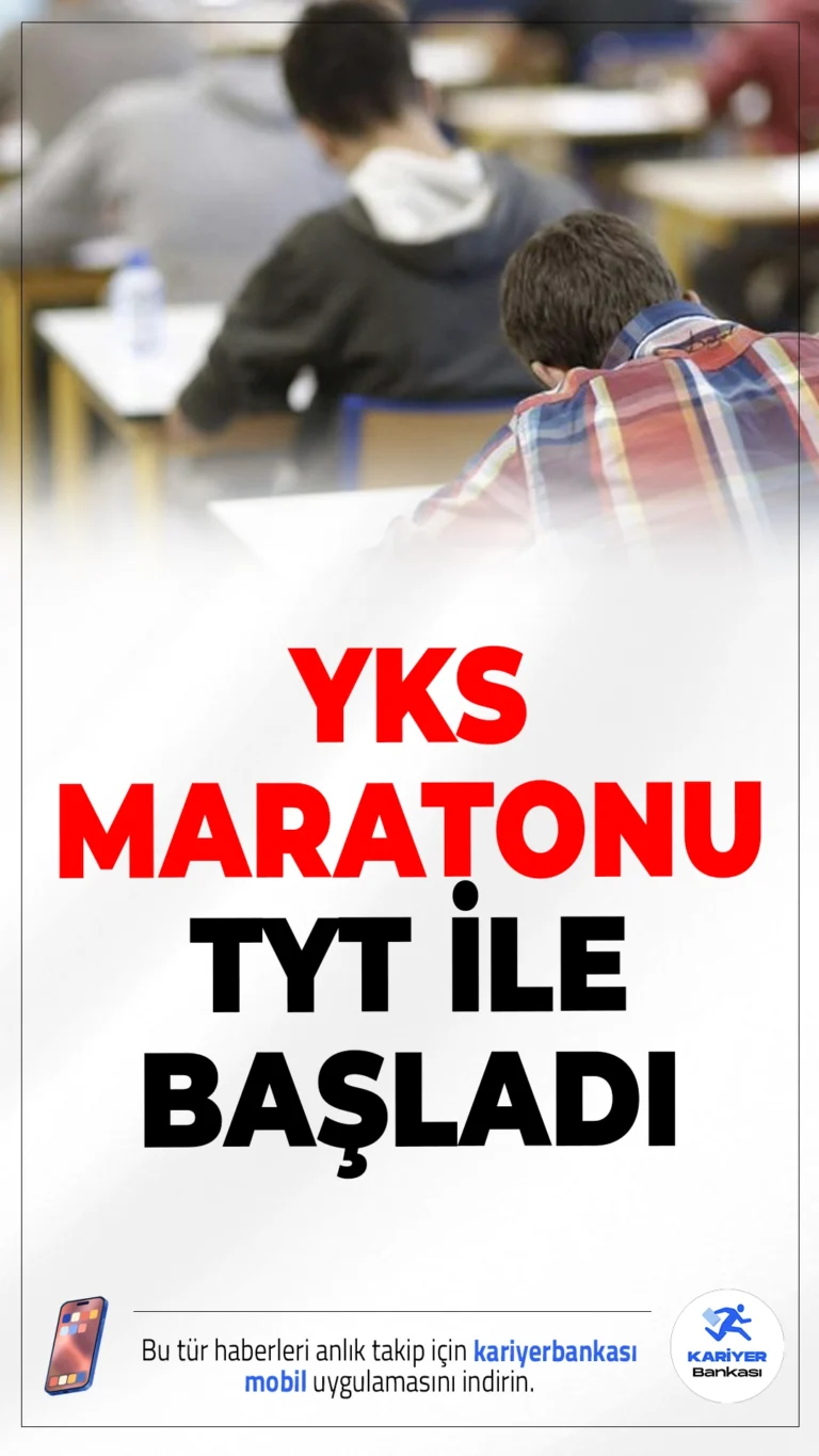 YKS Maratonu TYT ile Başladı.ÖSYM tarafından düzenlenen 2025-YKS maratonunun ilk adımı olan TYT oturumu, Türkiye genelinde milyonlarca adayın katılımıyla başladı.