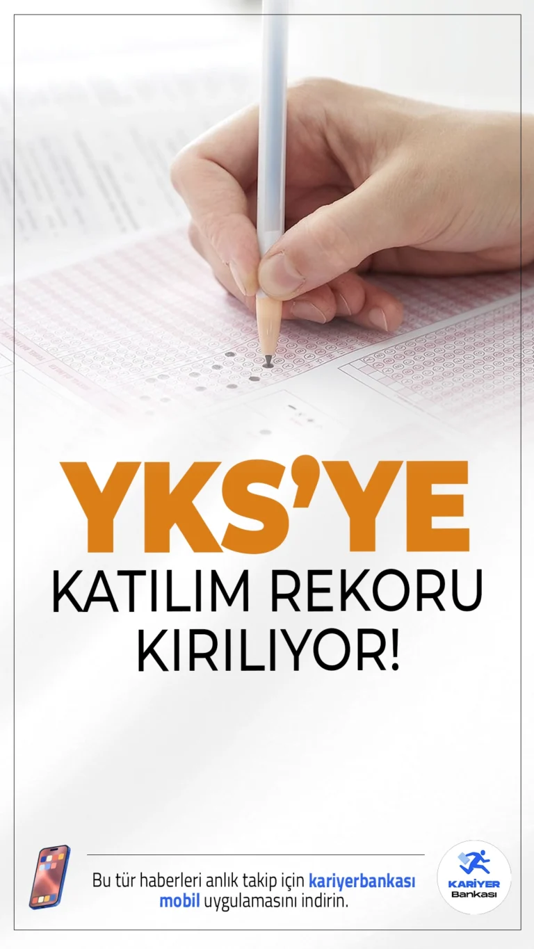 2025 YKS'ye Katılım Rekor Kırıyor: 2,5 Milyondan Fazla Aday Sınavda Ter Dökecek.21-22 Haziran tarihlerinde yapılacak 2025-YKS'ye, 2,5 milyonu aşkın aday katılacak. En genç aday 15, en yaşlı aday ise 81 yaşında olacak.