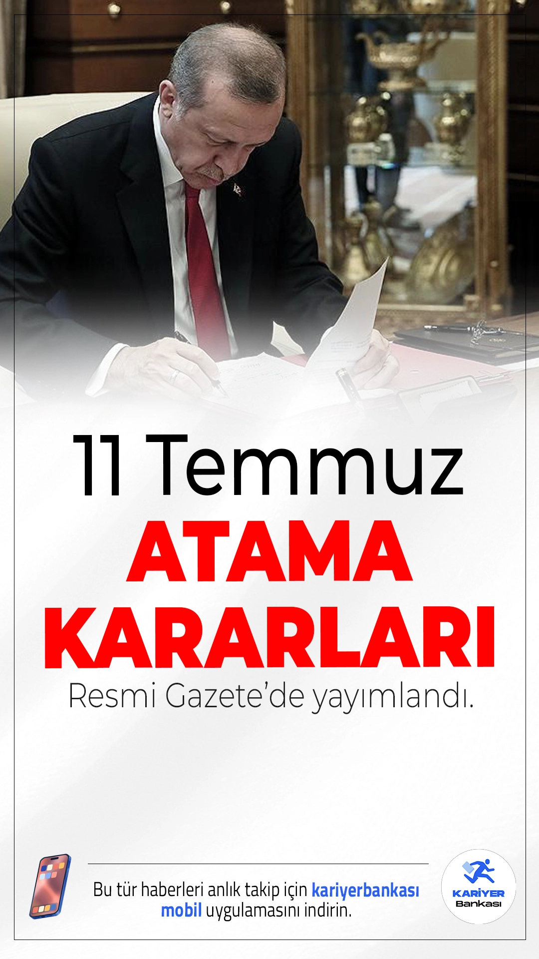 11 Temmuz 2025 Atama Karaları Resmi Gazete'de Yayımlandı.Sağlık Bakanlığı ve dört üniversitede yapılan yeni atamalar Resmi Gazete'de yayımlandı. Nurullah Okumuş, Sağlık Bakanlığı Bakan Yardımcılığı görevine getirildi.