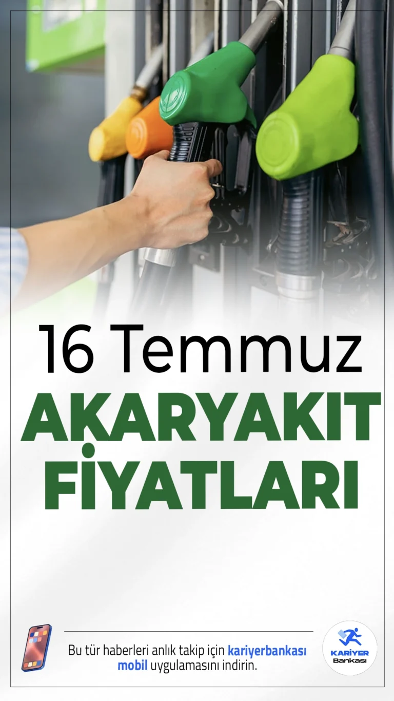 16 Temmuz 2025 Güncel Akaryakıt Fiyatları: Benzin, Motorin ve LPG’de Son Durum.Brent petrol fiyatlarındaki hareketlilik ve döviz kuru değişimleriyle birlikte akaryakıt fiyatları yeniden gündemde. İşte İstanbul, Ankara ve İzmir'de güncel benzin, motorin ve LPG fiyatları...