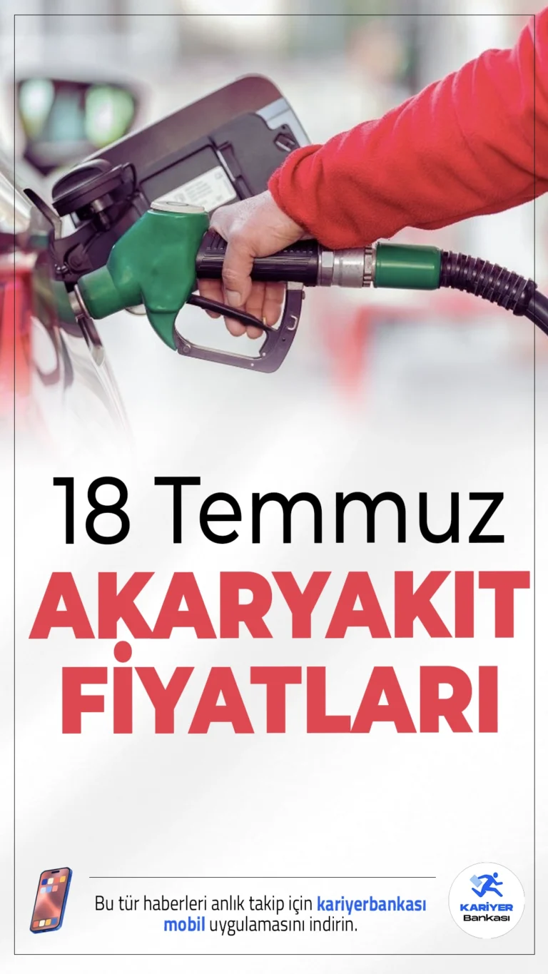 18 Temmuz 2025 Güncel Benzin, Motorin ve LPG Fiyatları..Döviz kuru ve vergi artışlarının etkisiyle benzin, motorin ve LPG fiyatlarında yeni gelişmeler yaşanıyor. İşte büyük şehirlerdeki güncel akaryakıt fiyatları...