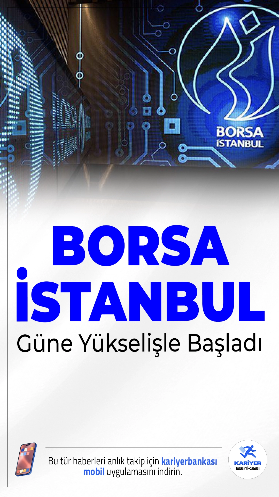 Borsa İstanbul Güne Yükselişle Başladı.Borsa İstanbul, haftanın ortasına yükselişle başladı. BIST 100 endeksi açılışta yüzde 0,27 artışla 10.645 puana ulaştı.