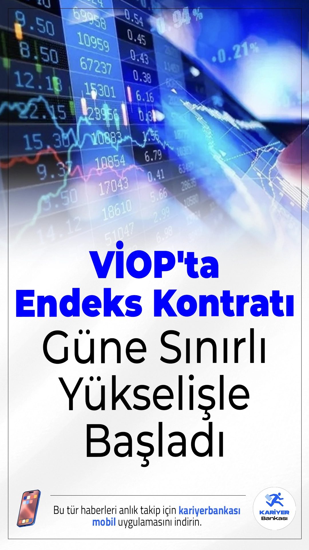 VİOP'ta Endeks Kontratı Güne Sınırlı Yükselişle Başladı.Borsa İstanbul Vadeli İşlem ve Opsiyon Piyasası’nda BIST 30 endeksine dayalı ağustos vadeli kontrat, güne 12.001 puan seviyesinden hafif yükselişle başladı.