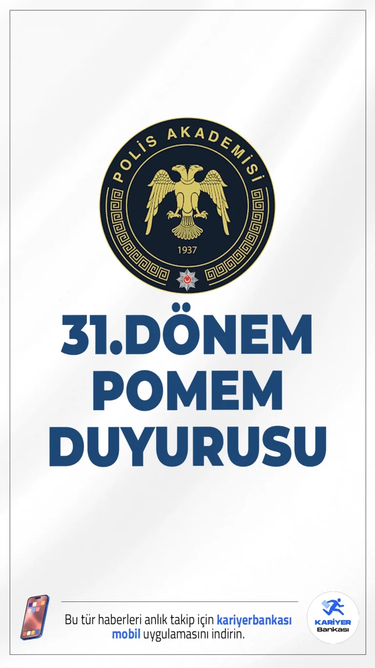 31. Dönem POMEM Eğitim Sonu Sınav Sonuçları Açıklandı! Sonuç Sorgulama Ekranı.31.Dönem Polis Meslek Eğitim Merkezi (POMEM) öğrencilerinin eğitim sonu sınav sonuçları erişime açıldı. Sınavı geçen adaylar, artık polis memuru olarak atanma hakkı kazandı.