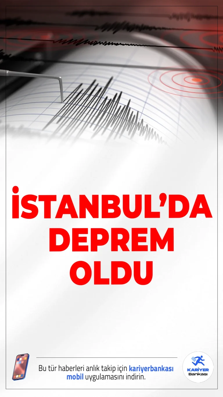 İstanbul'da 3,8 Büyüklüğünde Deprem Oldu.Silivri açıklarında hissedilen deprem paniğe yol açtı. AFAD, depremin büyüklüğünü 3.8 olarak duyurdu.