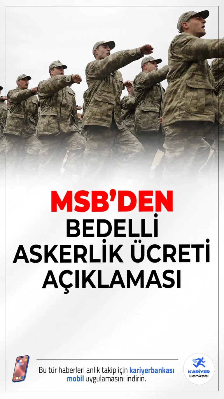 2025 Yılının İkinci Yarısında Bedelli Askerlik Ücreti 280 Bin 850 TL Oldu.Bedelli askerlik başvuruları 8 Temmuz 2025 itibarıyla başladı. Yeni açıklanan ücret 280.850,64 TL olarak belirlendi.
