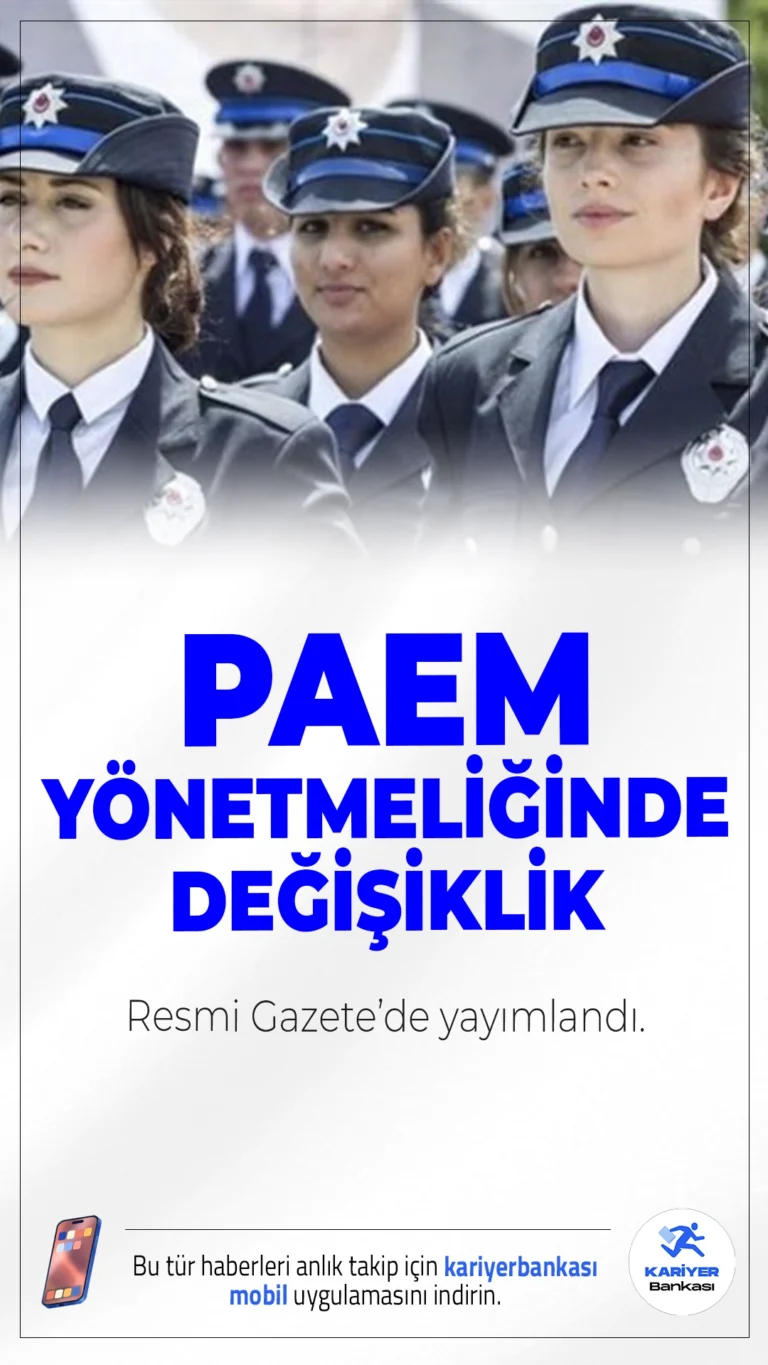 PAEM Komiser Yardımcısı Alımında Yeni Dönem: Eğitim Süresi 2 Yıla Çıkarıldı.PAEM komiser yardımcılığı sürecinde önemli değişiklik! Resmi Gazete’de yayımlanan yeni yönetmelik ile başvuru süreci ve eğitim süresi netleşti.