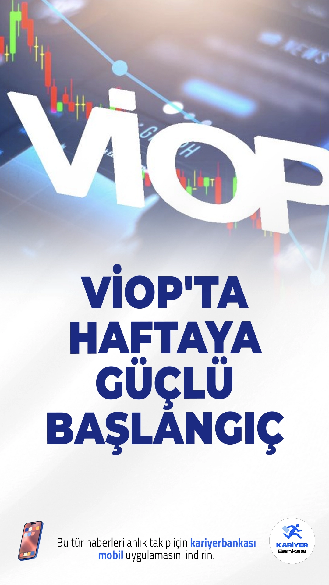 VİOP'ta Haftaya Güçlü Başlangıç: Endeks Kontratı 12.289 Puana Yükseldi.Borsa İstanbul Vadeli İşlem ve Opsiyon Piyasası’nda (VİOP) BIST 30 endeksine dayalı ağustos vadeli kontrat haftaya yüzde 0,7’lik artışla başladı. Küresel piyasalardaki iyimserlik, kontrat fiyatlarına da yansıdı.