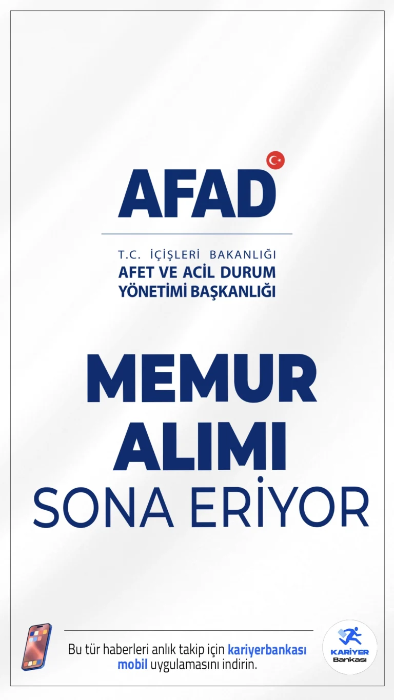 Afet ve Acil Durum Yönetimi Başkanlığı (AFAD) KPSS 2025/1 ile Memur Alımı Sona Eriyor.ÖSYM sayfasından yayımlanan KPSS 2025/1 tercih kılavuzu ile Afet ve Acil Durum Yönetimi Başkanlığına (AFAD) ortaöğretim ve lisans mezunlarından memur alımı başvurularında sona gelindi. Başvuru işlemleri bugün (17 Temmuz) sona eriyor.Tercih yapacak adayların belirtilen şartları, nitelik kodları ve özel koşulları sağlaması gerekmektedir.