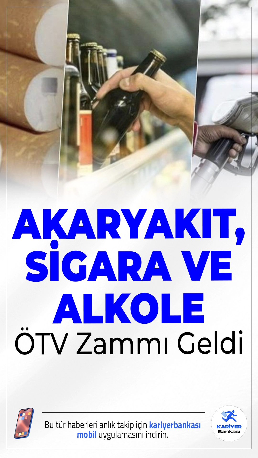 Akaryakıt, Sigara ve Alkole ÖTV Zammı Geldi: İşte Yeni Oran.Akaryakıt, tütün ürünleri ve alkollü içkilere uygulanacak ÖTV zammı belli oldu. 6 aylık üretici enflasyonu oranı doğrultusunda bu ürünlerde ÖTV yüzde 15,71 oranında artırıldı.
