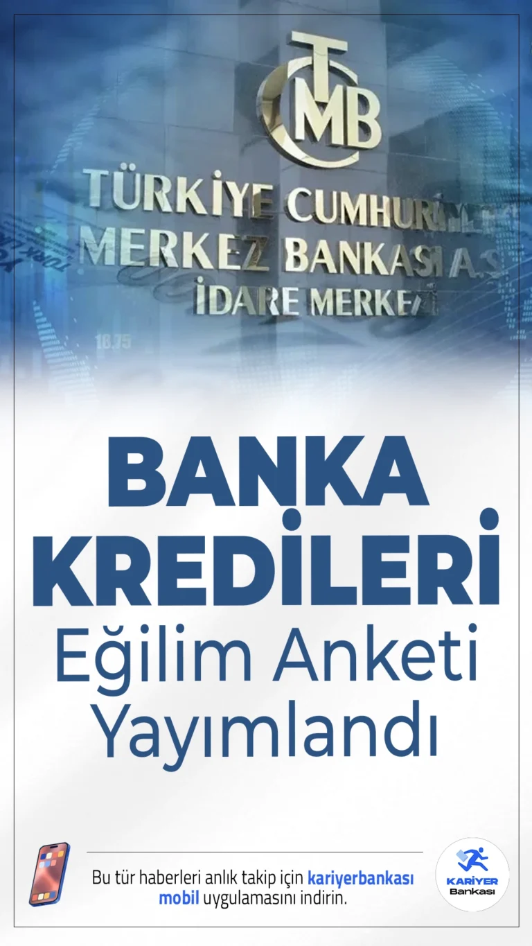 Banka Kredileri Eğilim Anketi Yayımlandı.Bankaların kredi standartlarında ılımlı gevşeme bekleniyor, fonlama koşullarında ise dikkat çekici bir rahatlama öngörülüyor.