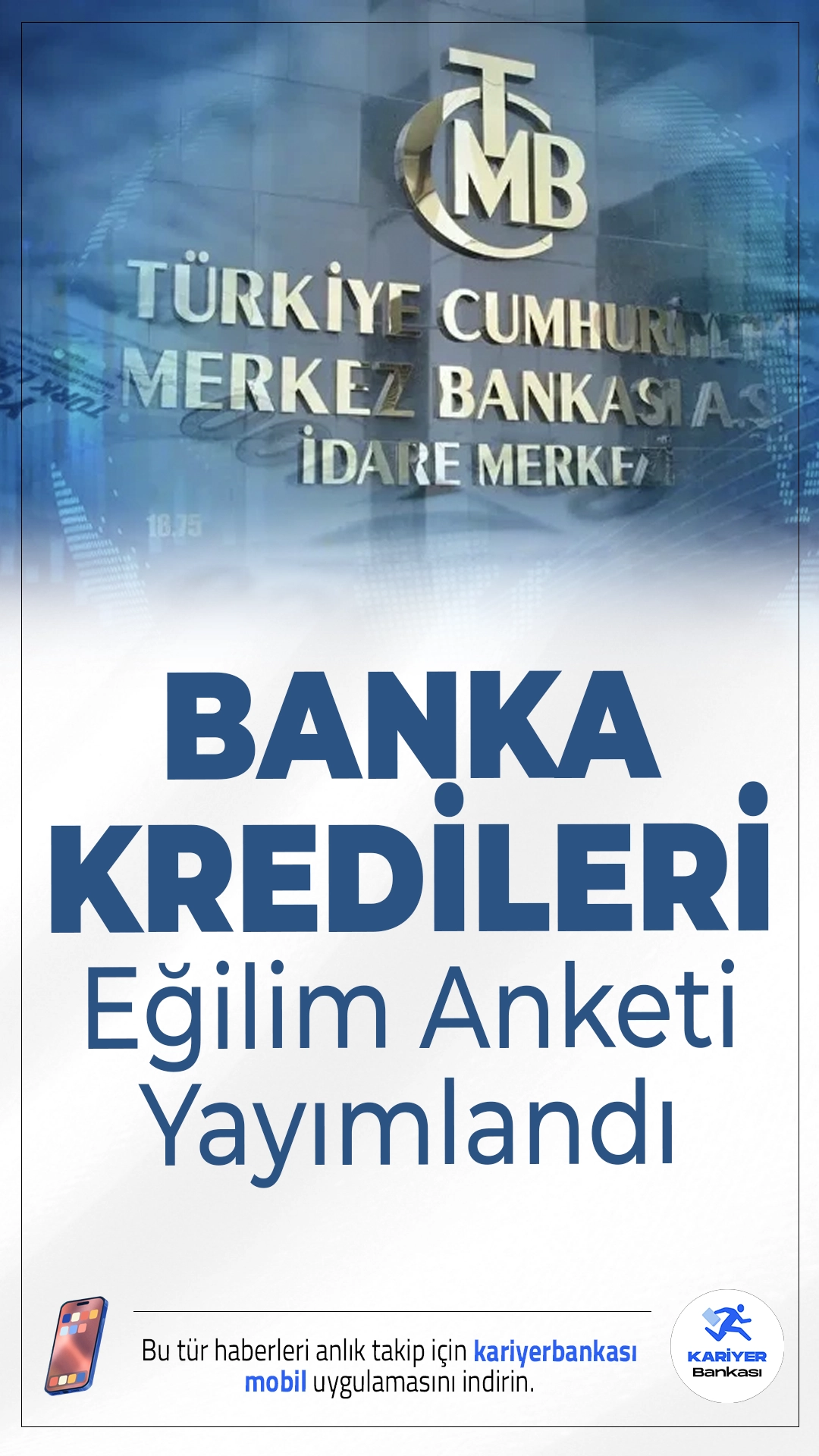 Banka Kredileri Eğilim Anketi Yayımlandı.Bankaların kredi standartlarında ılımlı gevşeme bekleniyor, fonlama koşullarında ise dikkat çekici bir rahatlama öngörülüyor.