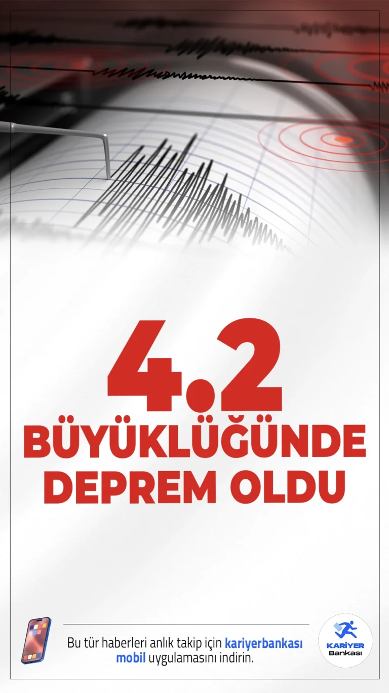 Bursa 4.2 Büyüklüğünde Deprem Meydana Geldi.Bursa’nın Gemlik ilçesinde 1 Temmuz 2025 günü saat 12:57’de 4.2 büyüklüğünde bir deprem meydana geldi. Depremin derinliği 10.14 kilometre olarak ölçüldü.