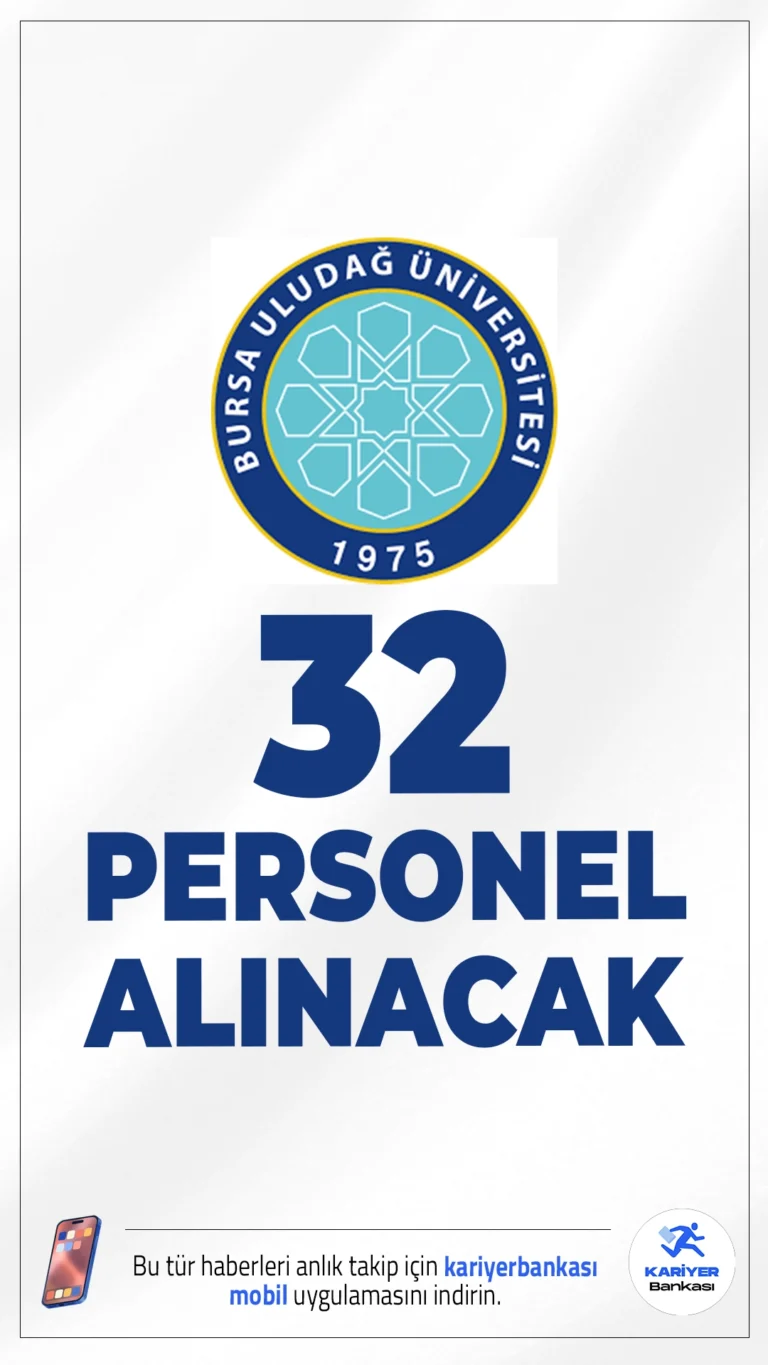 Bursa Uludağ Üniversitesi 32 Personel Alımı Yapacak.Bursa Uludağ Üniversitesi sözleşmeli personel alımı gerçekleştireceğini duyurdu. İlgili alım duyurusuna göre Bursa Uludağ Üniversitesine hemşire, temizlik görevlisi, hastabakıcı, hastane temizlik görevlisi ünvanlarında sözleşmeli personel alımı yapılacak.Başvurular, yalnızca e-Devlet üzerinden gerçekleştirilecek.İşte başvuru sayfası ve şartlar...