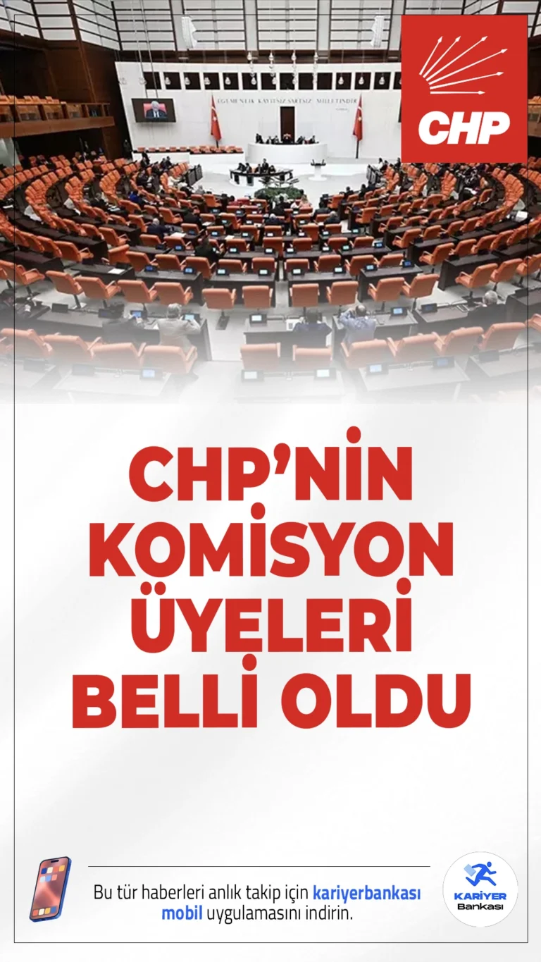 CHP Meclis Komisyonunda Görev Alacak 10 Üyesini Açıkladı.CHP Genel Başkanı Özgür Özel, Meclis'te kurulacak özel komisyonda partisini temsil edecek 10 milletvekilini görevlendirdi. Komisyonun amacı, toplumsal barışı, adaleti ve demokrasiyi tam mutabakatla inşa etmek olarak açıklandı.