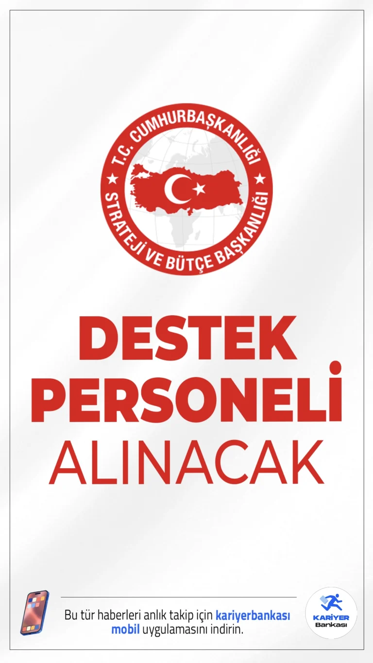 Cumhurbaşkanlığı SBB Destek Personeli Alımı Yapacak!Strateji ve Bütçe Başkanlığı (SBB), 657 sayılı Devlet Memurları Kanunu’nun 4/B maddesi kapsamında sözleşmeli destek personeli alımı yapacağını duyurdu. Alımlar, Başkanlığın Ankara’daki hizmet binasında görevlendirilmek üzere gerçekleştirilecek.Başvuru yapacak adayların şartları dikkatle incelemesi gerekmektedir.
