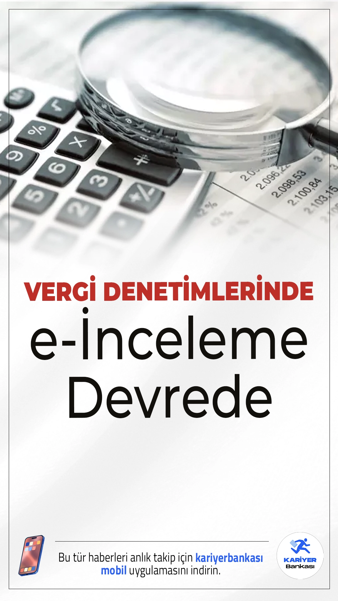 Vergi Denetimlerinde Yeni Dönem: e-İnceleme Sistemi Resmen Başladı.Vergi Denetim Kurulu'nun hayata geçirdiği e-İnceleme Sistemi ile belge ibrazı ve denetim süreçleri artık dijital ortamda, hızlı ve güvenli şekilde yürütülecek.