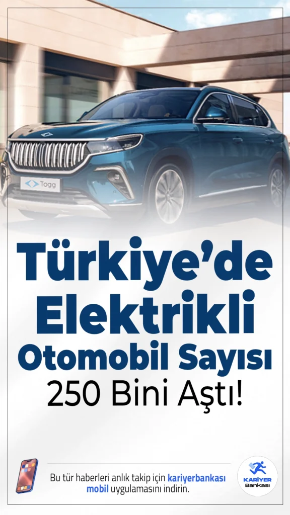 Türkiye’de Elektrikli Otomobil Sayısı 250 Bini Aştı!2024’te 122 bin olan elektrikli otomobil sayısı, bir yılda yüzde 117 artarak 265 bini geçti.