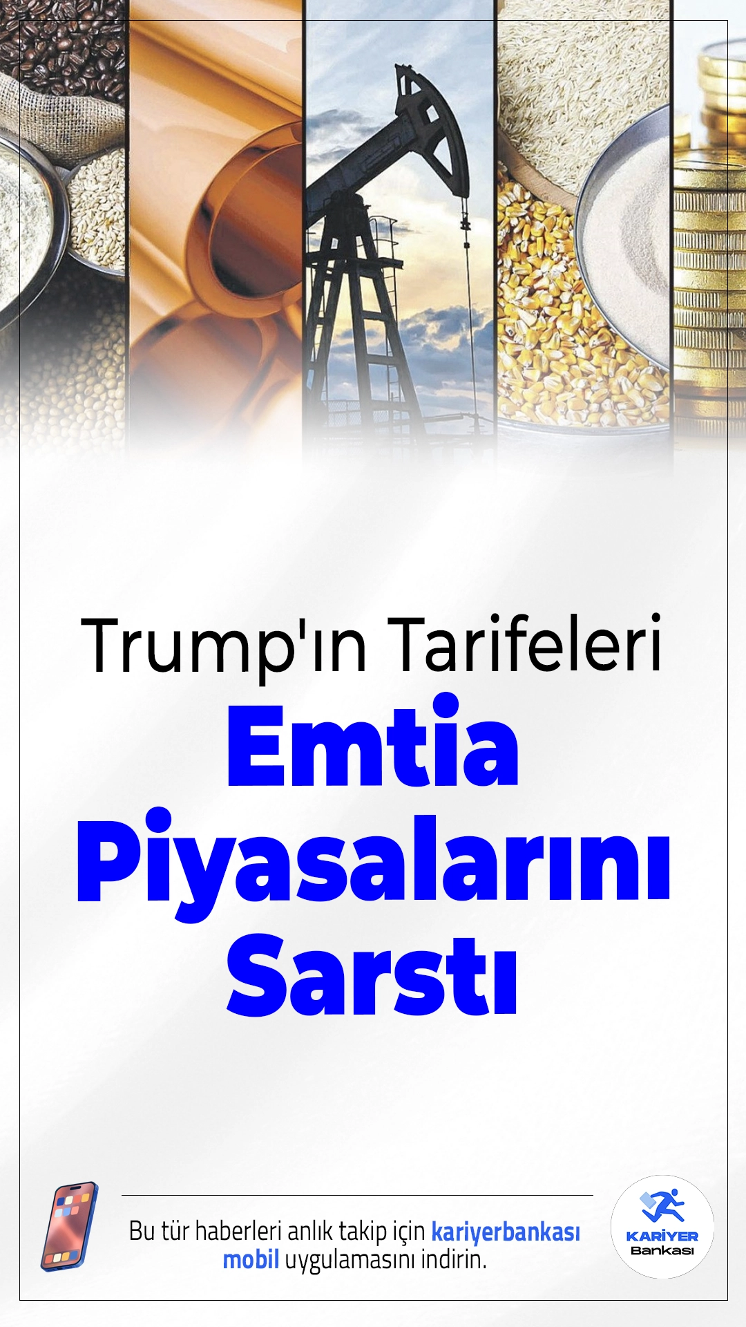 Trump'ın Tarifeleri Emtia Piyasalarını Sarstı.Trump’ın ithalat tarifeleri ve küresel gelişmeler emtia piyasalarında büyük dalgalanmalara yol açtı, bakır fiyatları rekor kırarken buğday değer kaybetti.