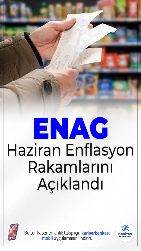 ENAG Haziran Ayı Enflasyon Verilerini Açıkladı: Yüzde 68,68 Yıllık Artış.Haziran ayı enflasyon verileri belli oldu. ENAG’a göre enflasyon, aylık yüzde 3,05 artarken yıllık bazda yüzde 68,68’e ulaştı.