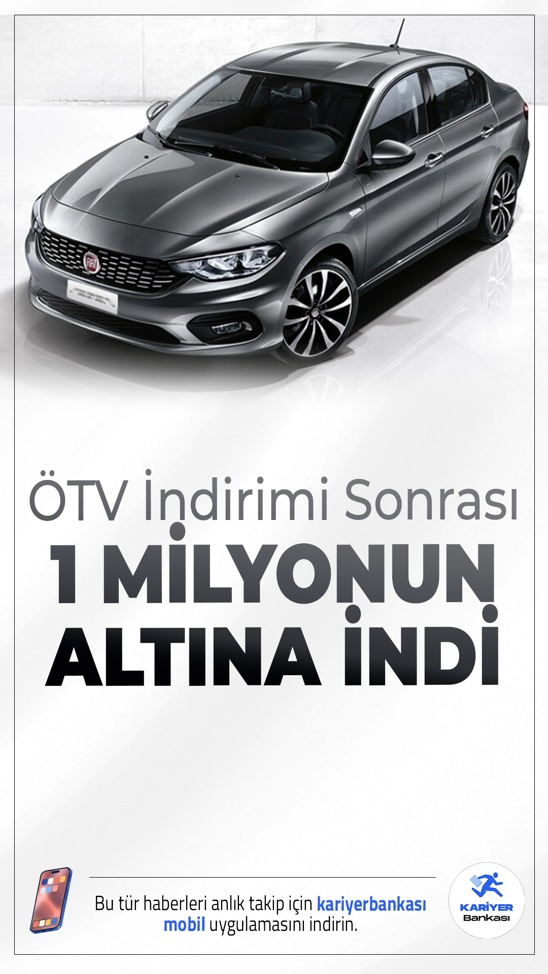 ÖTV İndirimi Egea’ya Yaradı: Fiyatlar 1 Milyonun Altına Geriledi.Temmuz 2025 itibarıyla ÖTV indirimi sonrası Fiat, Egea modellerinde yeni fiyat listesini duyurdu. Kampanya kapsamında Egea Sedan modellerinde fiyatlar 949 bin TL’ye kadar düştü.