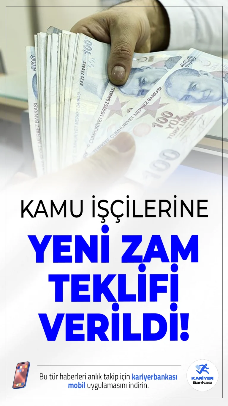 Kamu İşçilerine Zam Teklifi Açıklandı: İlk 6 Ay İçin Yüzde 24!Kamu işçilerini ilgilendiren toplu sözleşme görüşmelerinde TÜHİS tarafından yeni zam teklifi geldi. Zam oranları 6'şar aylık periyotlara bölündü.