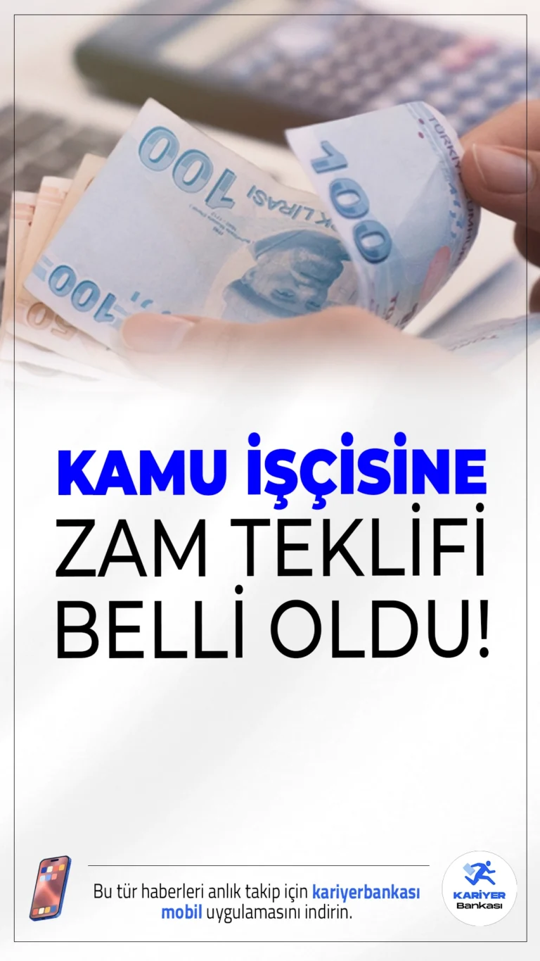 Kamu İşçisine Yüzde 24 Zam Teklifi Sunuldu: Gözler Yeni Toplantıda.Kamu işçilerini ilgilendiren toplu sözleşme sürecinde hükümet ilk zam teklifini açıkladı: İlk altı ay için yüzde 24 zam önerildi.