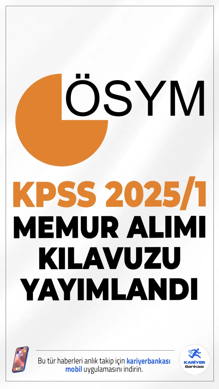 KPSS 2025/1 tercih kılavuzu yayımlandı , merkezi atama için tercih işlemleri başladı.2025 yılı merkezi atamada birinci tercih süreci başladı. KPSS 2025/1 tercih duyurusu az önce ÖSYM‘nin resmi sayfasından yayımlandı. Yayımlanan duyuruda işlemlerin 17 Temmuz 2025 tarihine kadar ais.osym.gov.tr adresinden gerçekleştirileceği kaydediliyor.