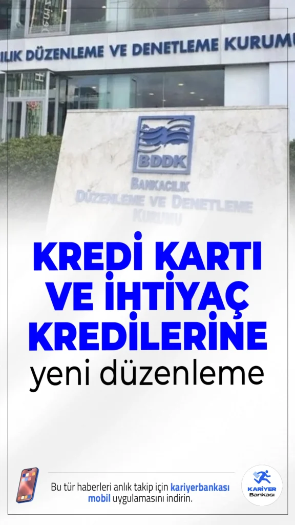 BDDK’dan Kredi Kartı ve İhtiyaç Kredilerine Yapılandırma Kolaylığı.Kredi kartı ve ihtiyaç kredisi borçlarında kapsam genişledi: Artık dönem borcu ödenmeyen kartlar da yapılandırılabilecek.