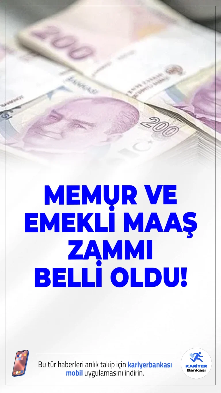 Memur ve Emekli Maaş Temmuz Zammı Belli Oldu.Milyonlarca emekli ve memurun beklediği zam oranları açıklandı. Haziran enflasyonu sonrası 6 aylık maaş farkı netleşti.