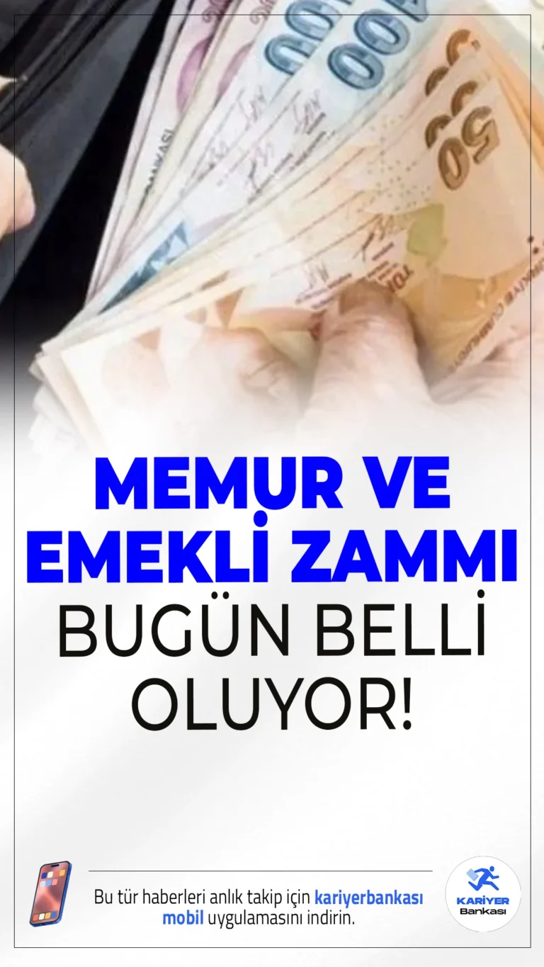 Memur ve Emeklilere Temmuz Zammı Bugün Netleşiyor.Temmuz ayında memur ve emeklilerin maaşlarına yapılacak zam, bugün açıklanacak haziran ayı enflasyon rakamlarıyla birlikte kesinlik kazanacak. Zam oranı yalnızca maaşları değil, birçok sosyal yardım ödemesini de doğrudan etkileyecek.