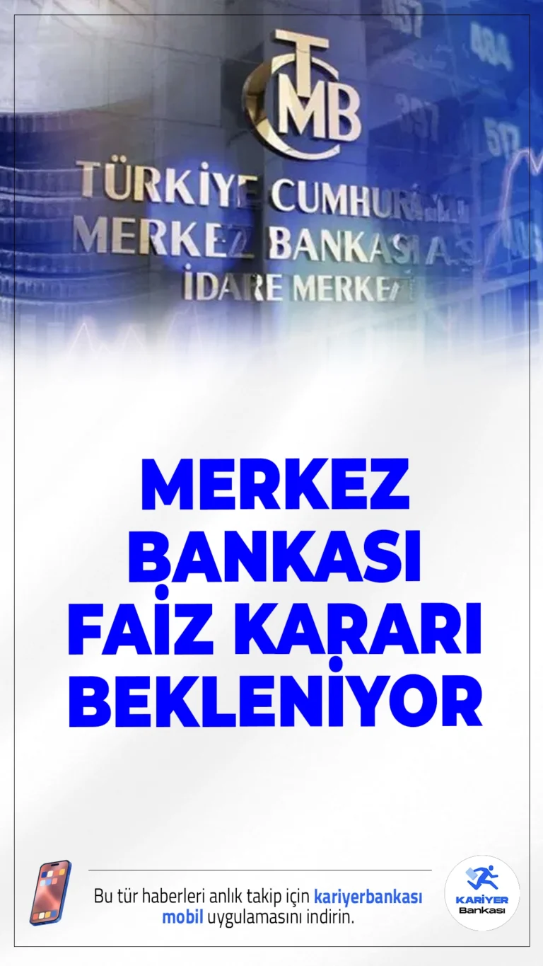 TCMB'nin Faiz Kararı Bekleniyor: Gözler 24 Temmuz'a Çevrildi.Merkez Bankası'nın temmuz ayı faiz kararı 24 Temmuz Perşembe günü saat 14.00'te açıklanacak. Ekonomistlerin büyük bölümü politika faizinde indirime gidilmesini bekliyor.