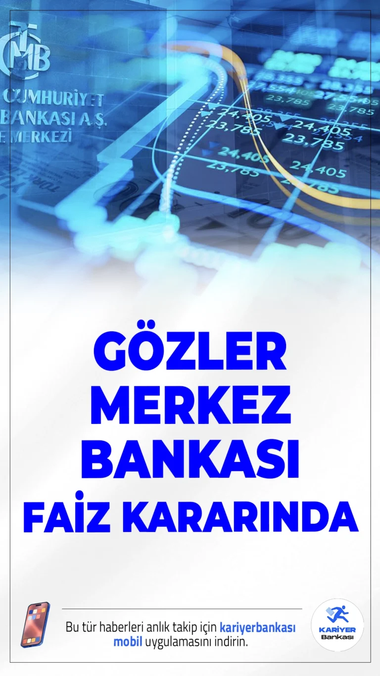 Temmuz Ayı Faiz Kararı için Gözler Merkez Bankası'nda.Ekonomi çevreleri, Türkiye Cumhuriyet Merkez Bankası’nın (TCMB) bu yılki 5. faiz kararı için geri sayıma geçti. Kritik toplantı bugün saat 14.00’te yapılacak.