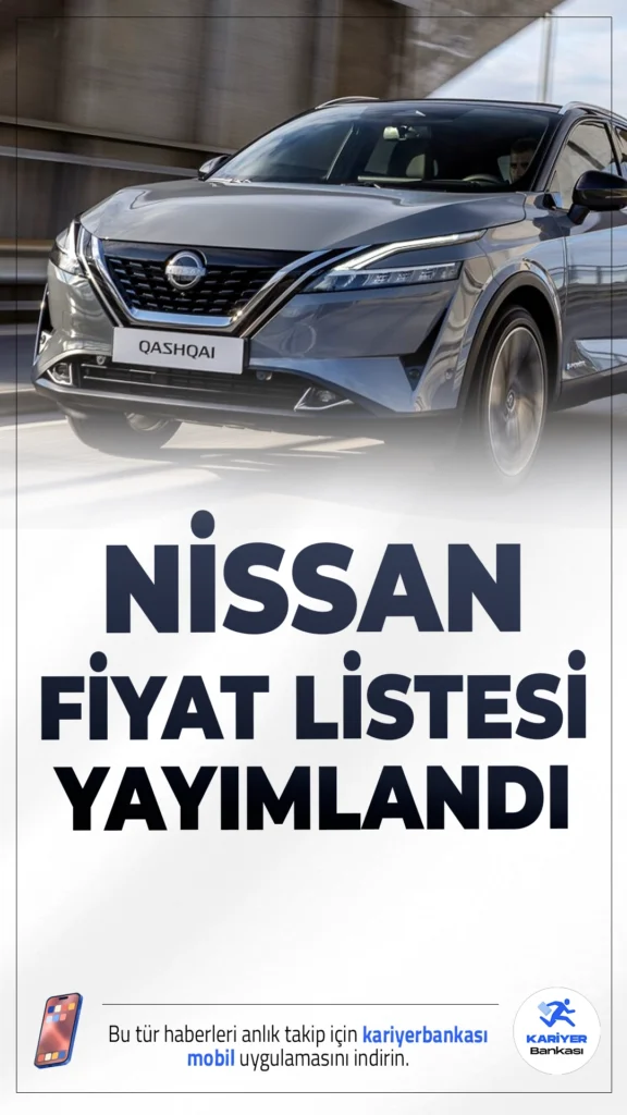Nissan Temmuz 2025 Fiyat Listesi Yayımlandı.Temmuz ayına zamla giren Nissan modellerinin yeni fiyat listesi yayımlandı. En ucuz modelin fiyatı 1 milyon TL’ye dayandı.