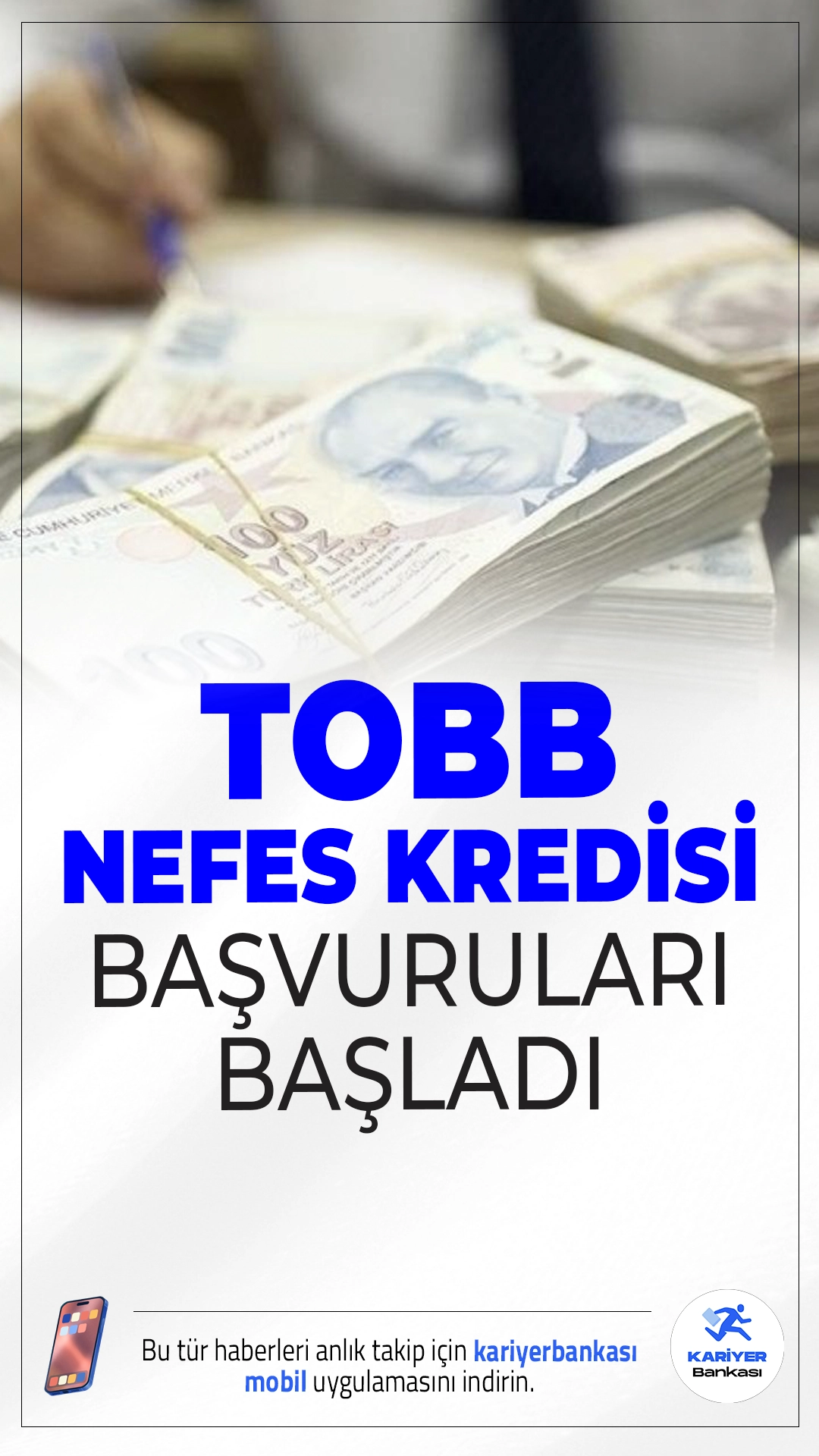 TOBB Nefes Kredisi Başvuruları Başladı: 6 Ay Geri Ödemesiz 2.5 Milyon TL Destek!KOBİ'lere can suyu olacak TOBB Nefes Kredisi kampanyası için başvurular başladı. 6 ay geri ödemesiz ve 36 aya kadar vadeli krediye Oda-Borsa üyesi şirketler başvurabiliyor.