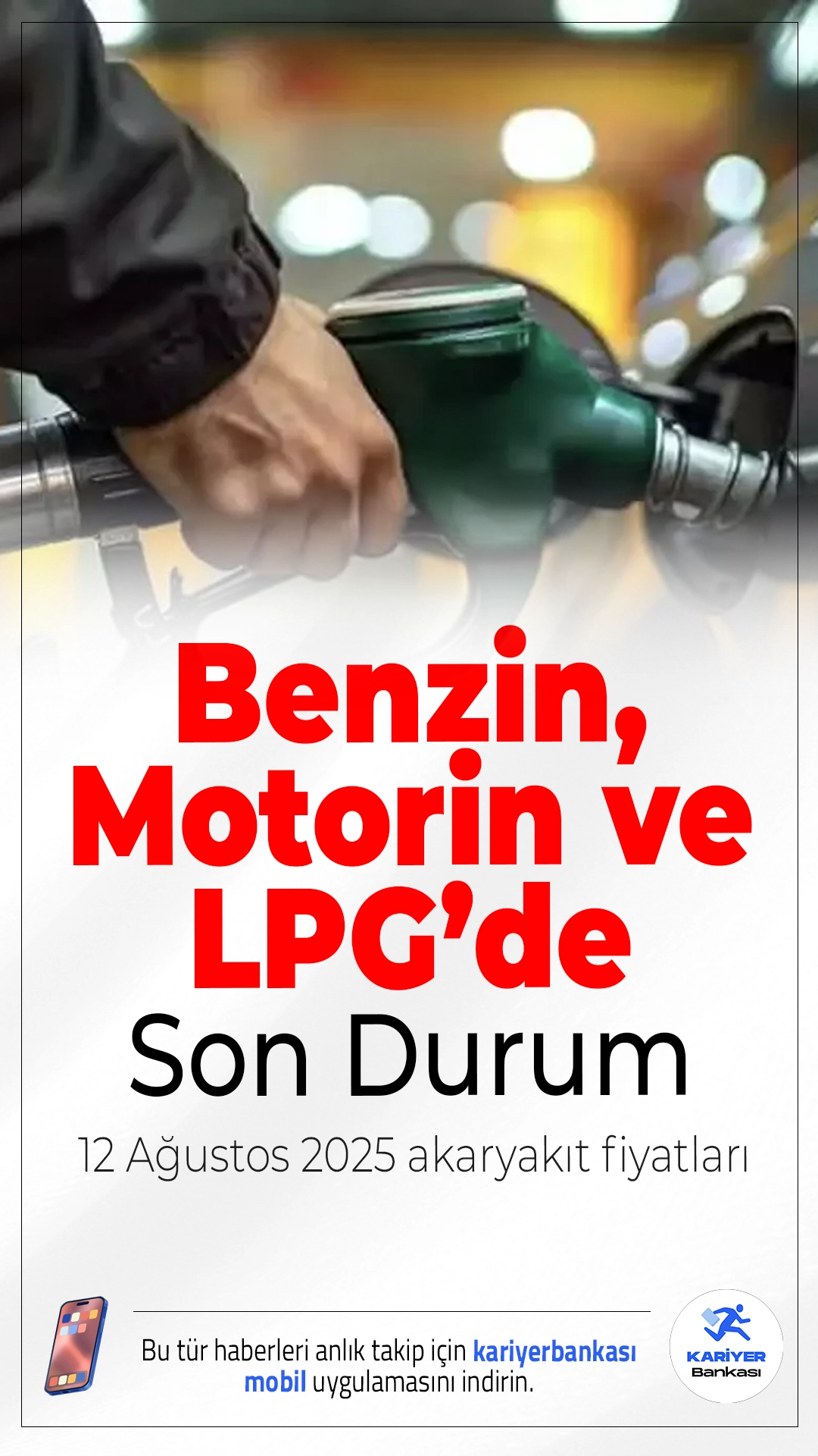 12 Ağustos 2025 Akaryakıt Fiyatları: Benzin, Motorin ve LPG’de Son Durum.Akaryakıt fiyatları, brent petrol, döviz kuru ve vergi düzenlemelerindeki değişimlere bağlı olarak günlük olarak güncelleniyor. İşte 12 Ağustos 2025 Salı günü İstanbul, Ankara ve İzmir’de güncel benzin, motorin ve LPG fiyatları.