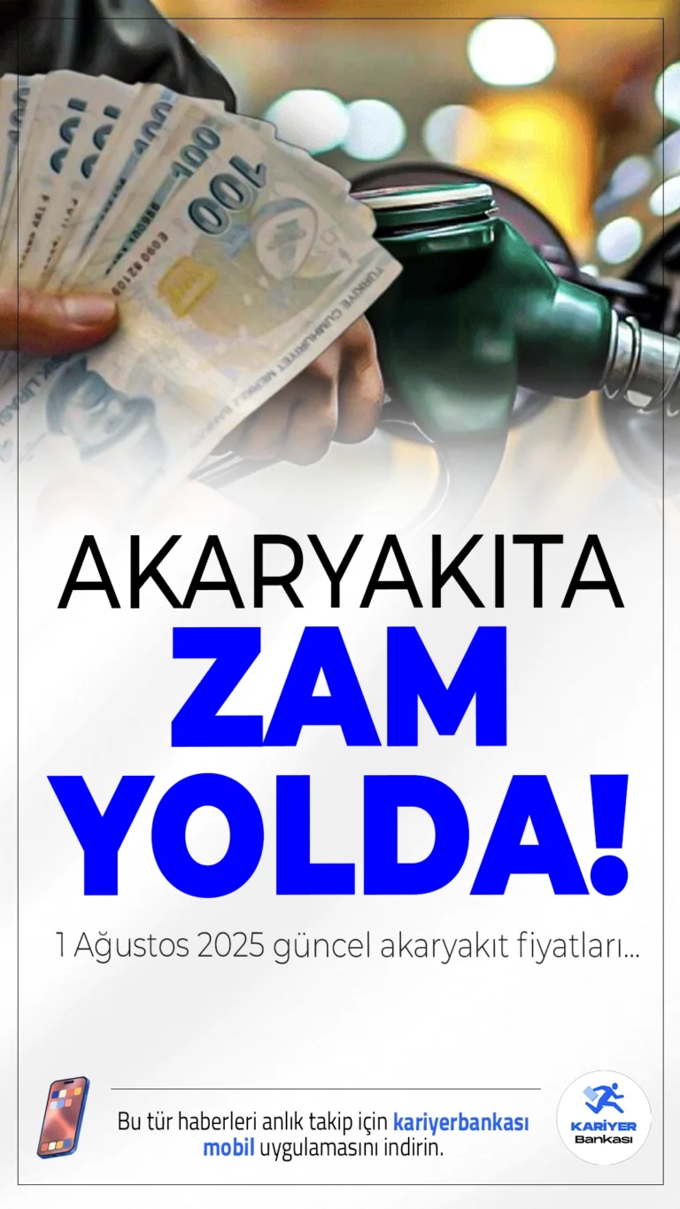 Benzin ve Motorine 1 Liranın Üzerinde Zam Geliyor: 1 Ağustos 2025 Güncel Fiyatlar.Brent petrol ve döviz kurundaki artışlar ile vergi yükleri, akaryakıt fiyatlarını yeniden yukarı çekti. 1 Ağustos itibarıyla litre başına 1 TL'nin üzerinde zam bekleniyor.