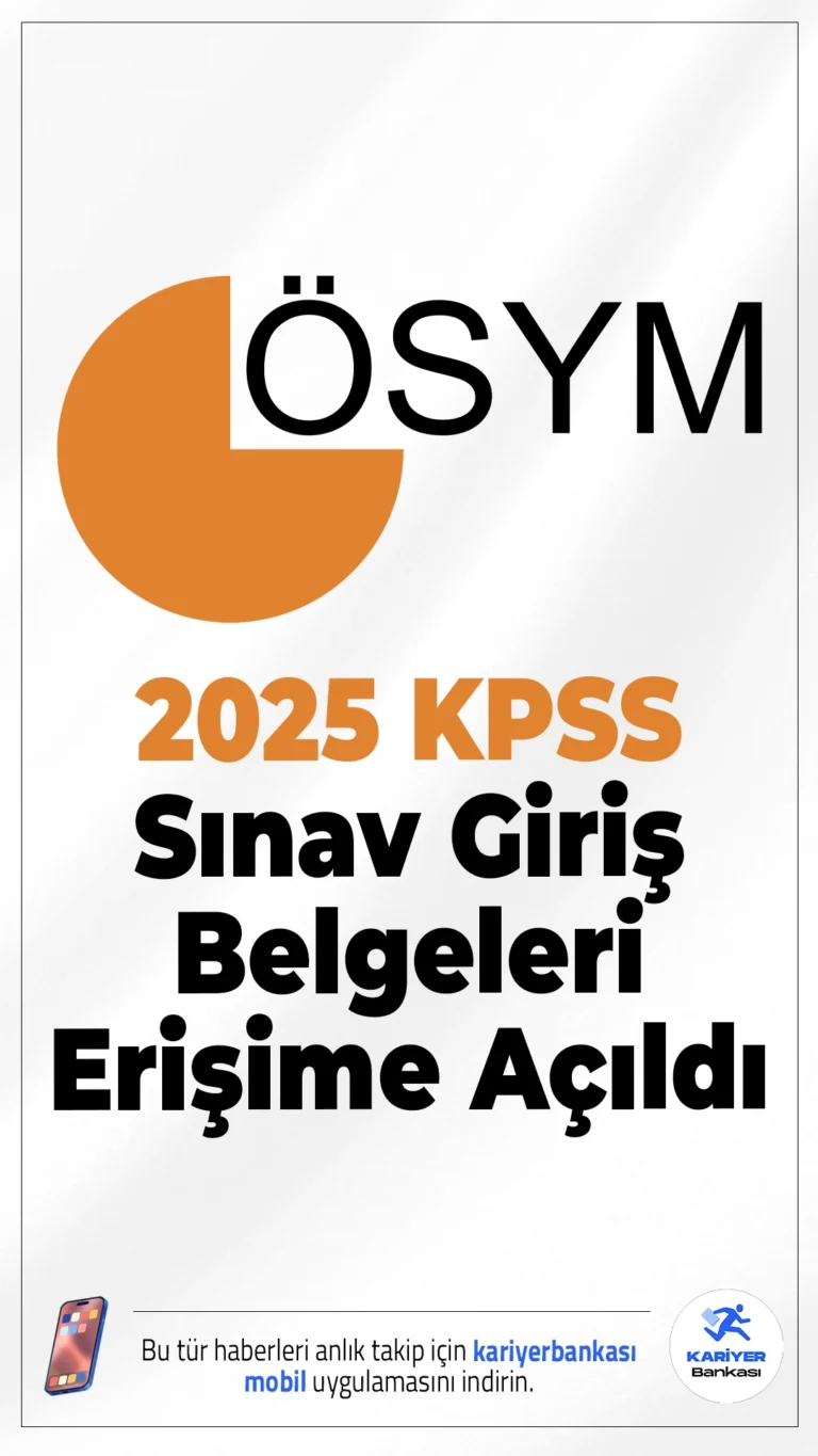 2025 KPSS Sınav Giriş Belgeleri Erişime Açıldı.ÖSYM sayfasından yayımlanan duyuruda, 7 Eylül 2025 tarihinde uygulanacak 2025-KPSS A Grubu Sınavı’nın Genel Yetenek-Genel Kültür oturumuna katılacak adayların sınava girecekleri binalara/salonlara atanma işlemlerinin tamamlandığı aktarıldı.
