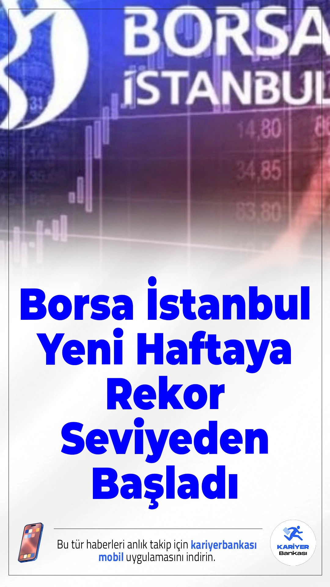 Borsa İstanbul Yeni Haftaya Rekor Seviyeden Başladı.BIST 100 endeksi, haftanın ilk işlem gününe yüzde 0,84 artışla 11.467 puandan başlayarak tüm zamanların en yüksek seviyesini gördü.