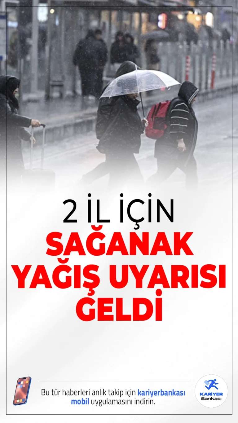 Ankara ve Konya'da Sağanak Alarmı.Meteoroloji Genel Müdürlüğü, Ankara ve Konya için kuvvetli sağanak uyarısında bulundu. Öğleden sonra ve akşam saatlerinde etkili olması beklenen yağışlar için “sarı” kodlu meteorolojik uyarı yayımlandı.