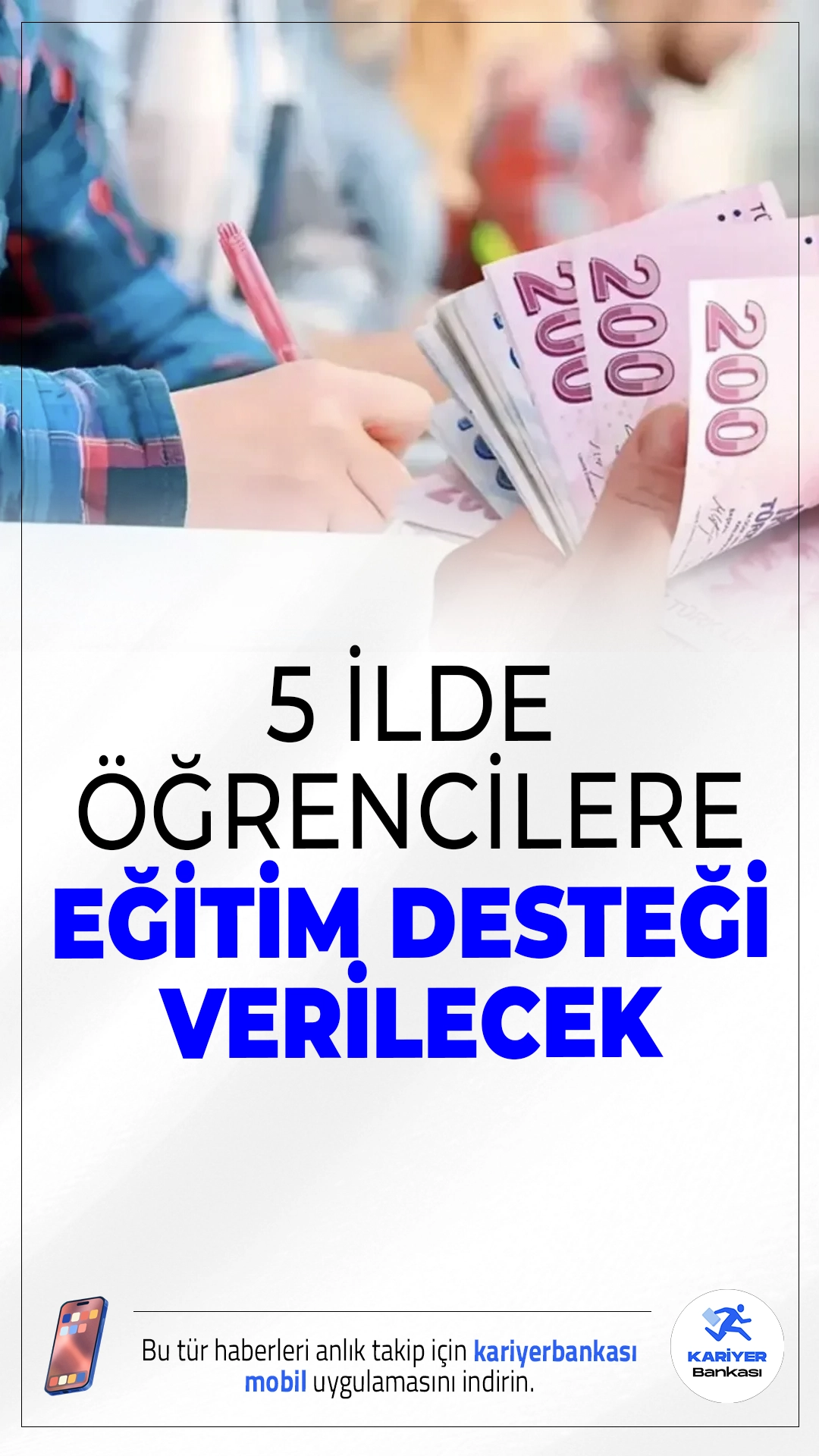 5 İlde Özel Okul Öğrencilerine 38 Bin TL’ye Kadar Eğitim Desteği Verilecek.Adıyaman, Hatay, Kahramanmaraş, Malatya ve Gaziantep’te özel okullarda okuyan öğrencilere 2025-2026 eğitim-öğretim yılında 33.264 TL ile 38.880 TL arasında eğitim desteği sağlanacak.